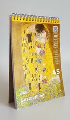 Artista Gustav Klimt - The Kiss 200 Gr. A5 Eskiz Defteri