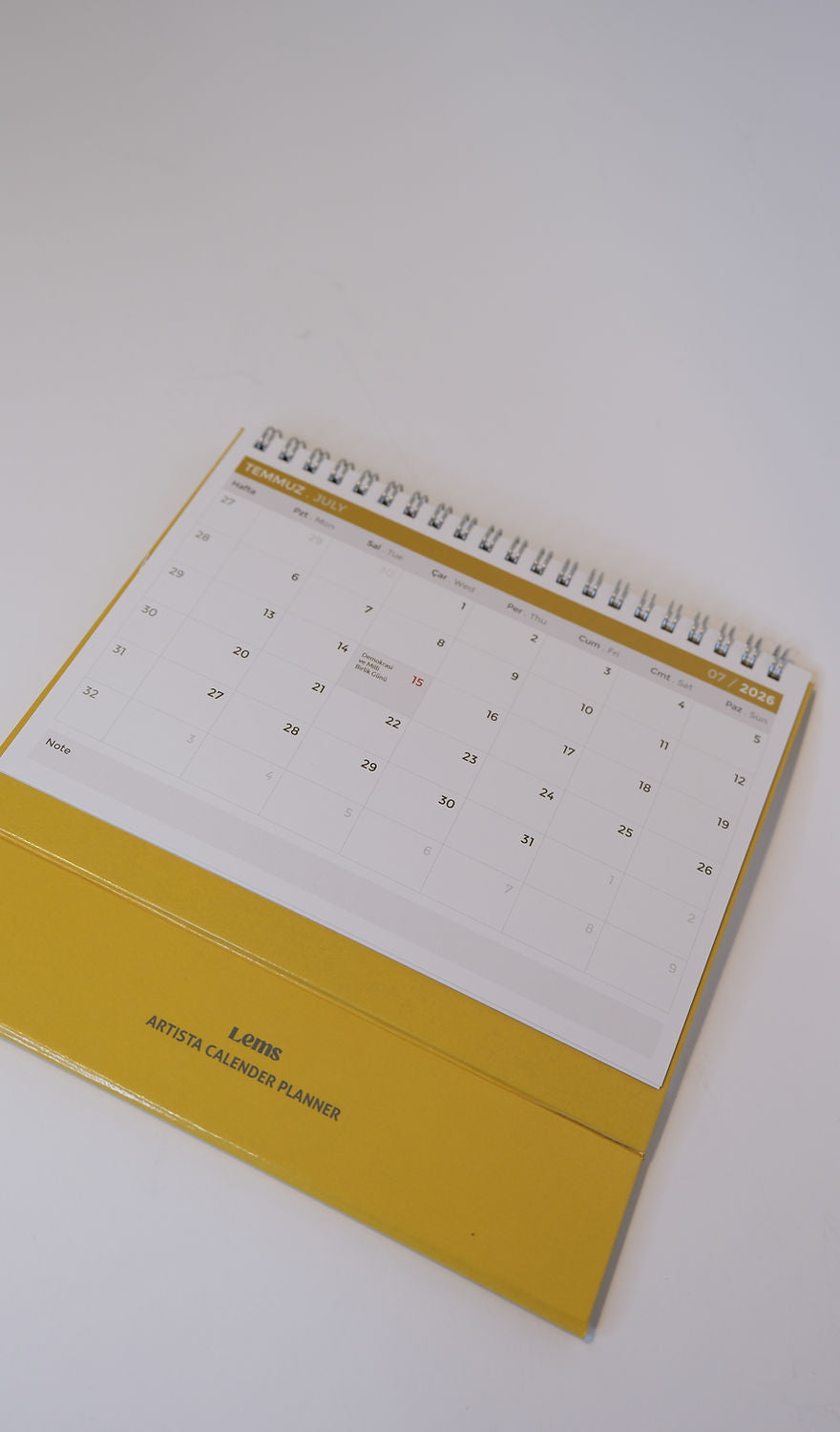 2026 Artista Planner Takvim