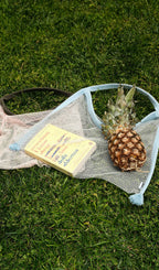 Silver - Baby Blue Mesh Bag