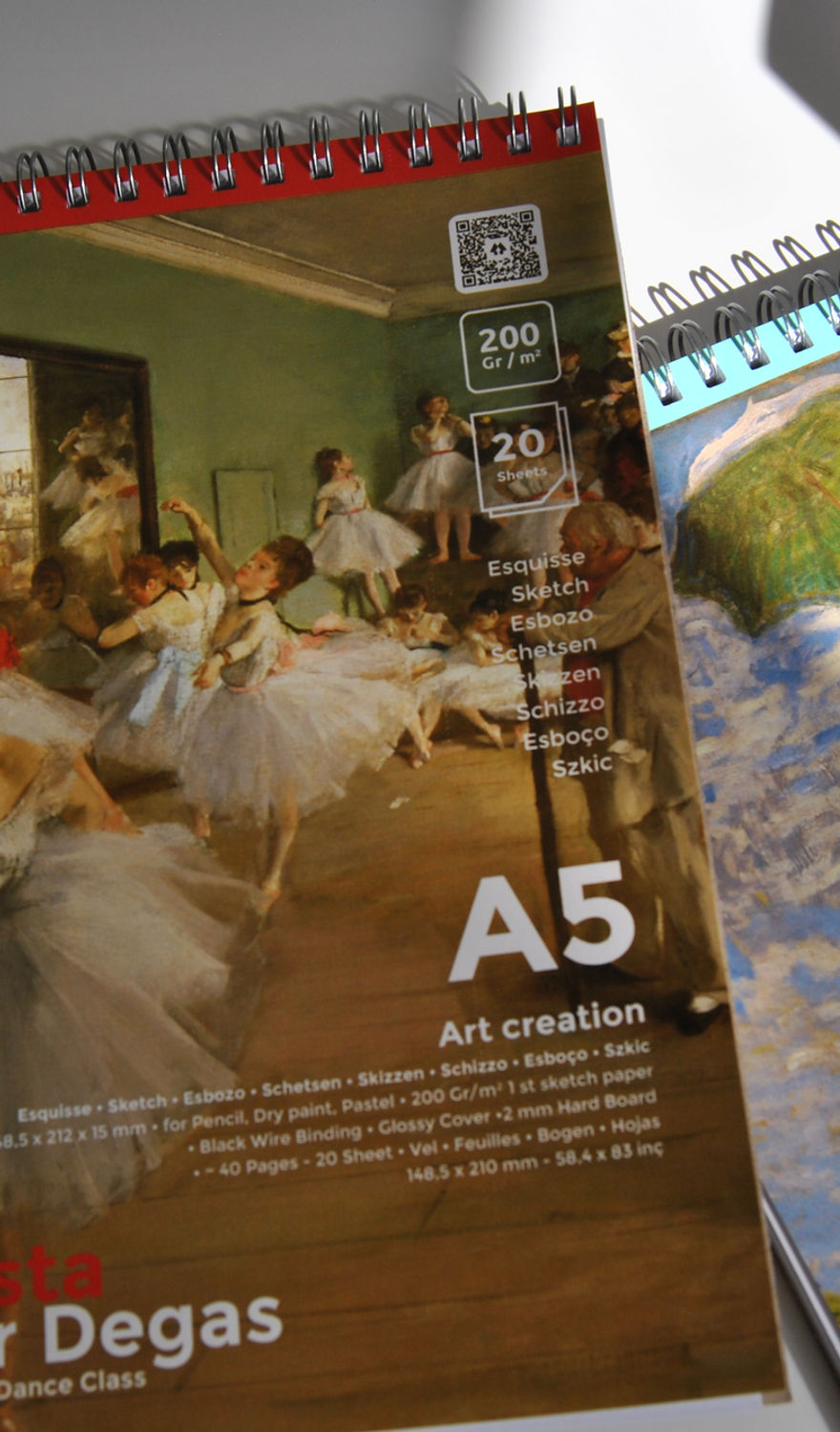 Artista Edgar Degas - The Dance Class 200 Gr. A5 Eskiz Defteri