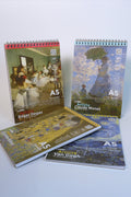 Artista A5 4'lü Set - Mona Lisa, Monet, Degas, Klimt Eskiz Defterleri Sketchbooks