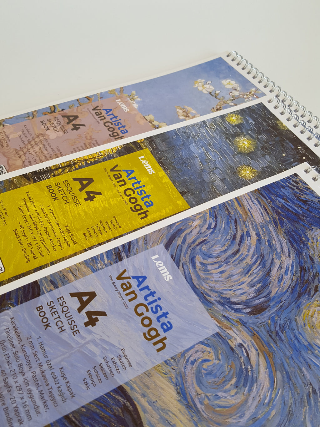 Artista Van Gogh A4 200gr 3'lü SET Eskiz Defterleri