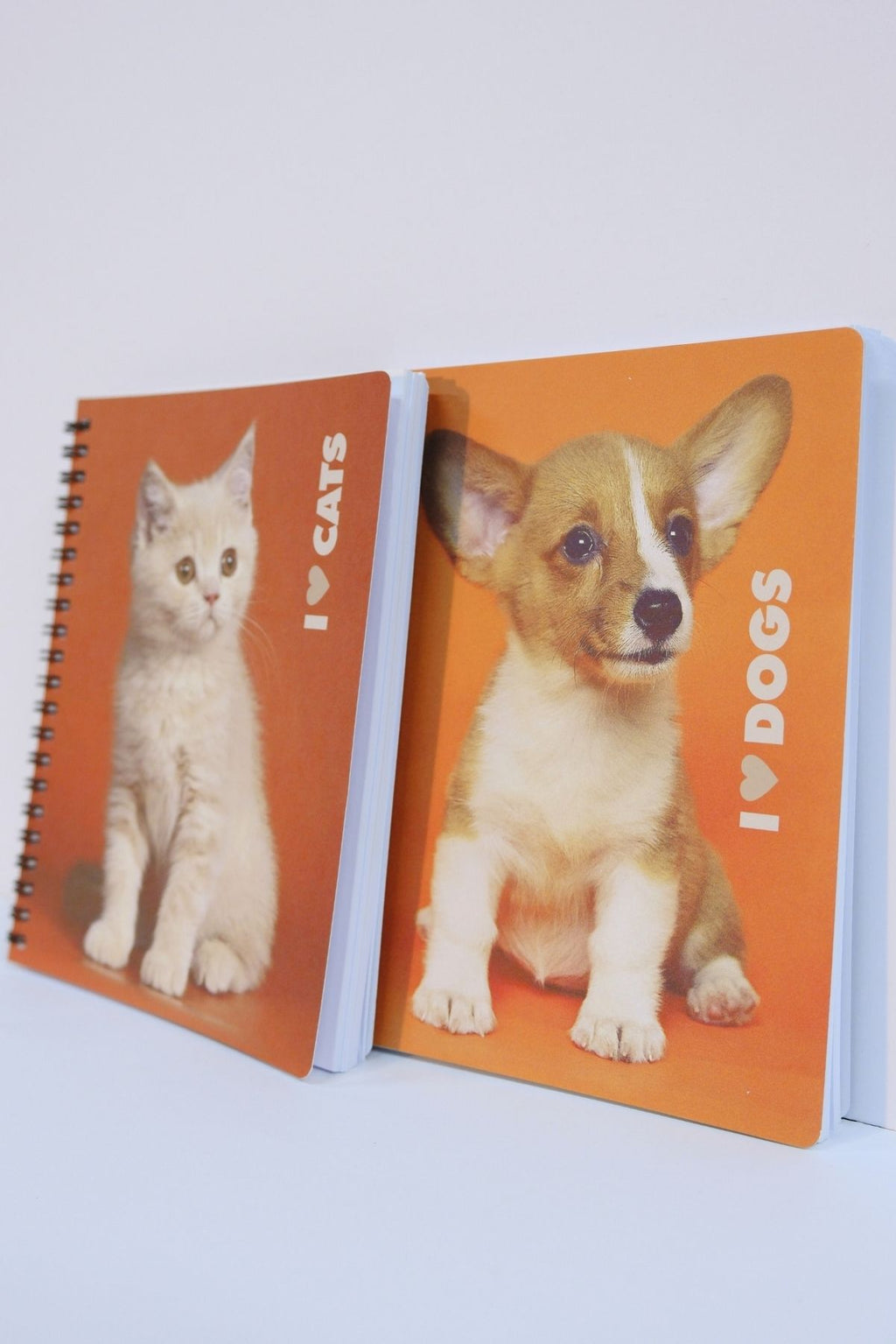 I LOVE CATS ve I LOVE DOGS 2li SET Noktalı İnce Kapak Notebook