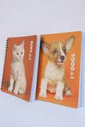 I LOVE CATS ve I LOVE DOGS 2li SET Noktalı İnce Kapak Notebook