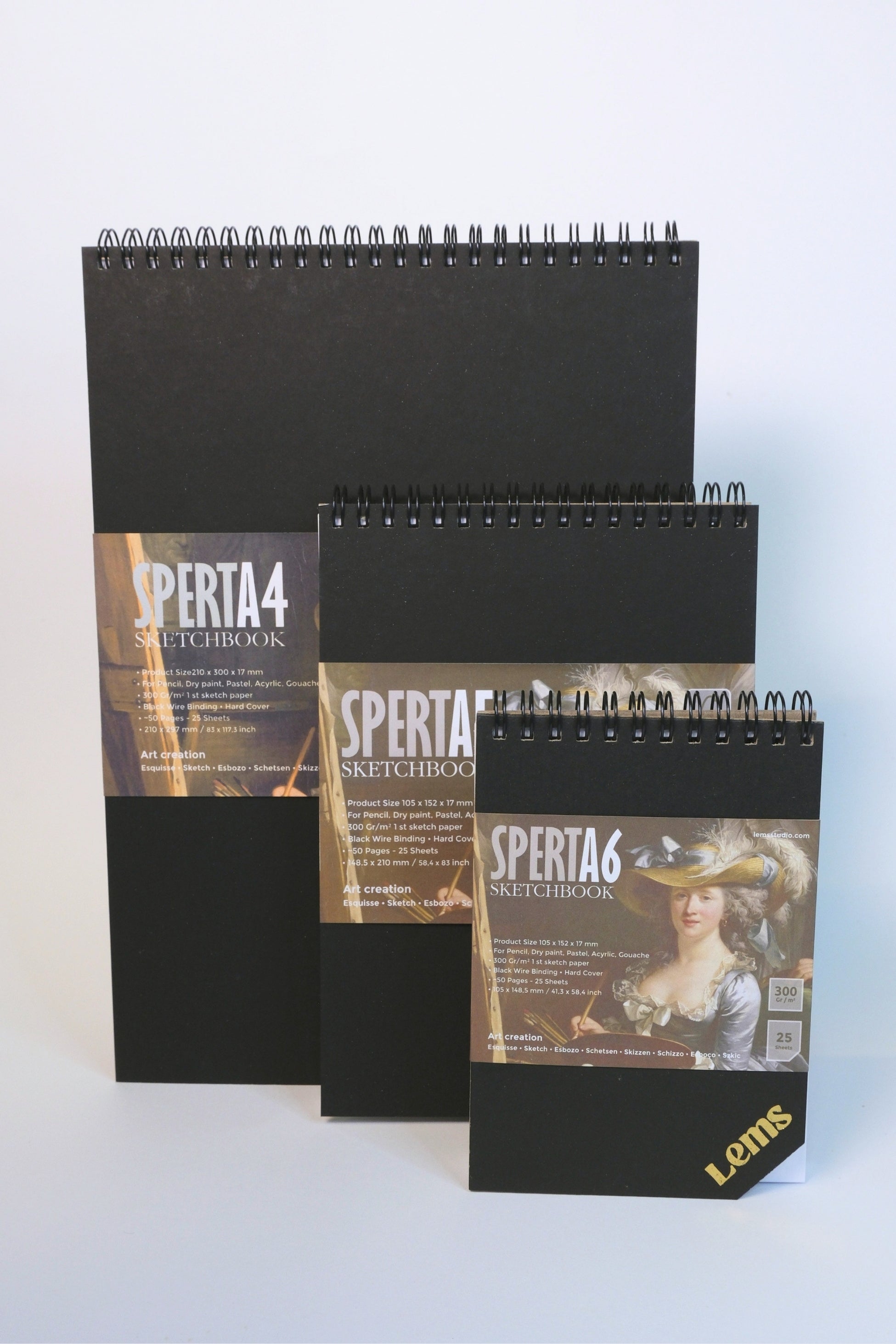 Sperta 300gr. 3lü Set Eskiz defteri