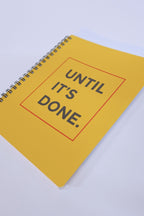 Until Sarı Noktalı İnce Kapak Notebook