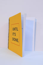 Until Sarı Noktalı İnce Kapak Notebook