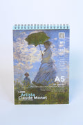 Artista Claude Monet - Woman With A Parasol 200 Gr. A5 Eskiz Defteri