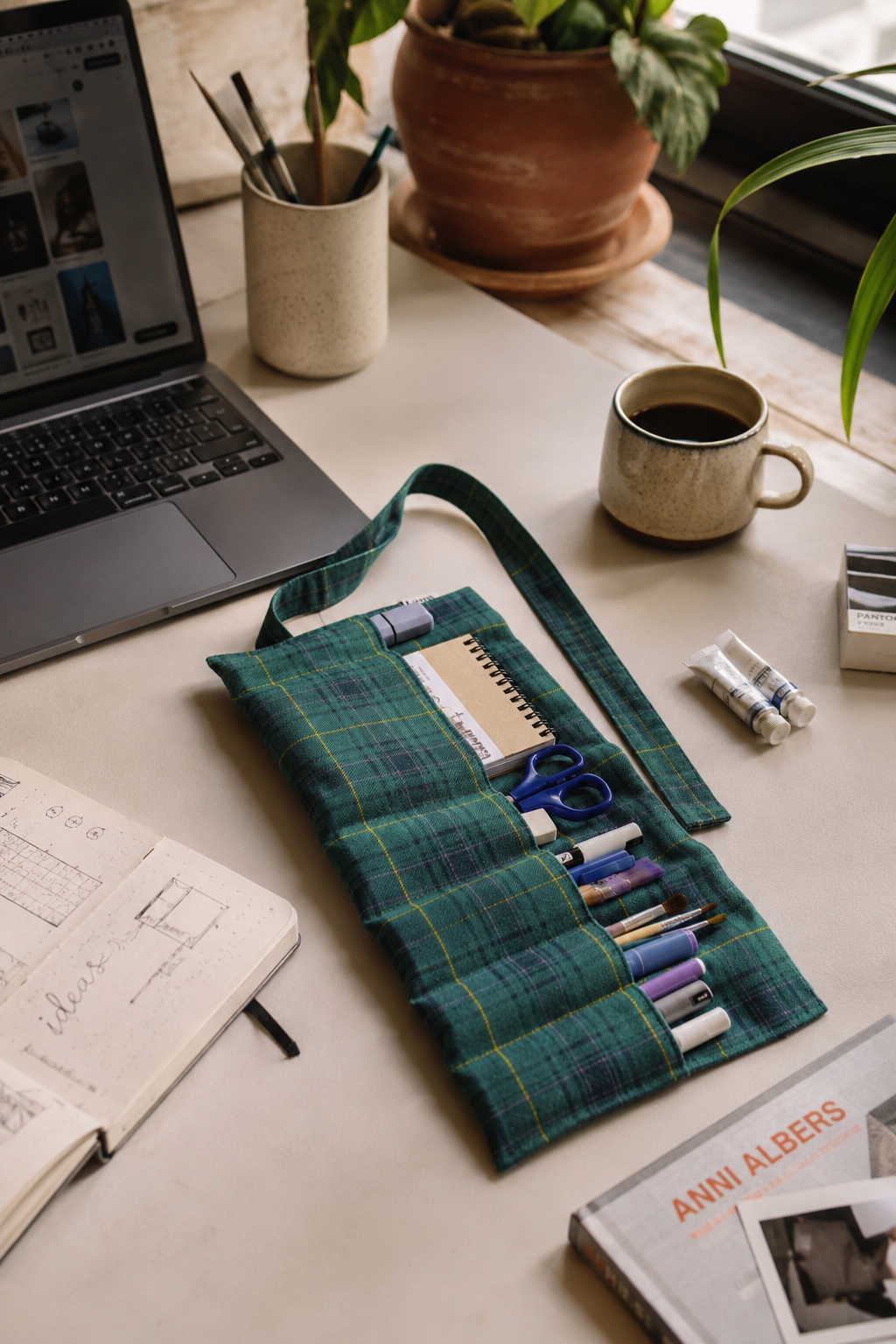 Studio Roll Pamuklu Rulo Organizer  + Experto A6 Eskiz Defteri