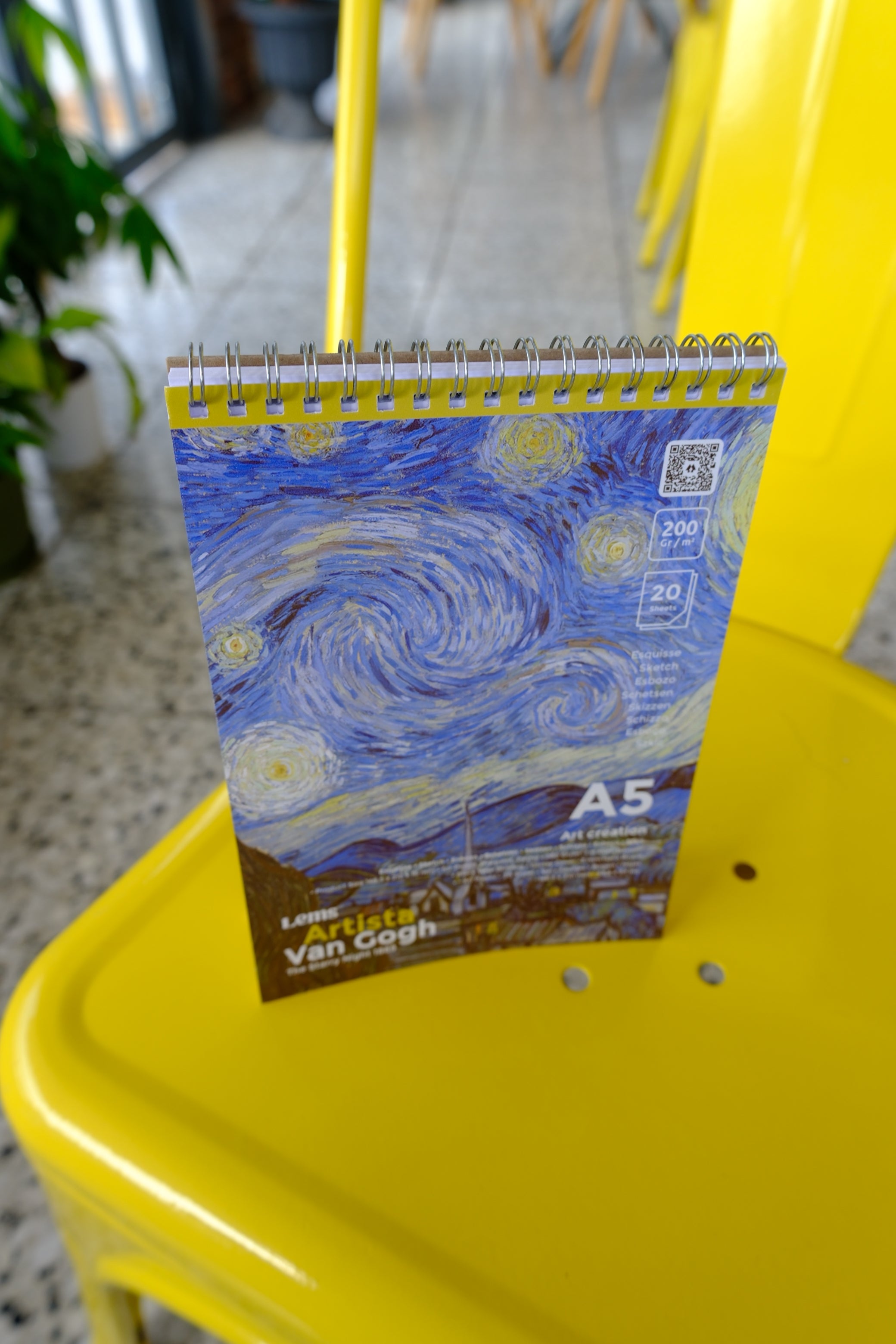 Artista Van Gogh Starry Night A5 200 Gr. Eskiz Defteri