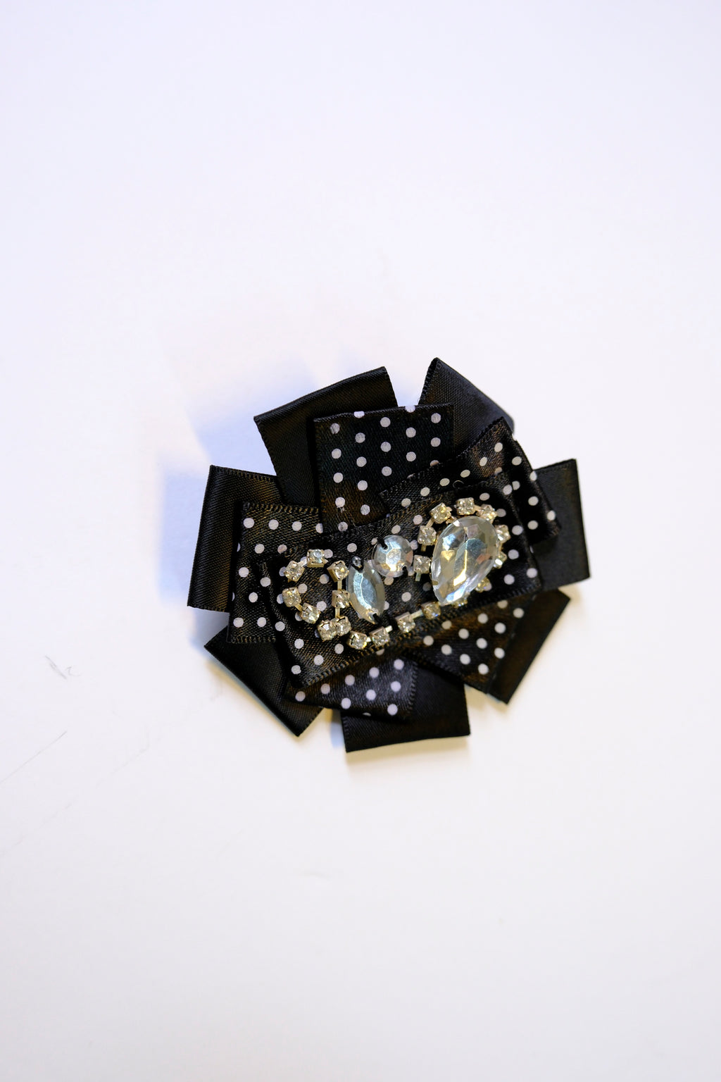 Polka Dot Rosette Brooch