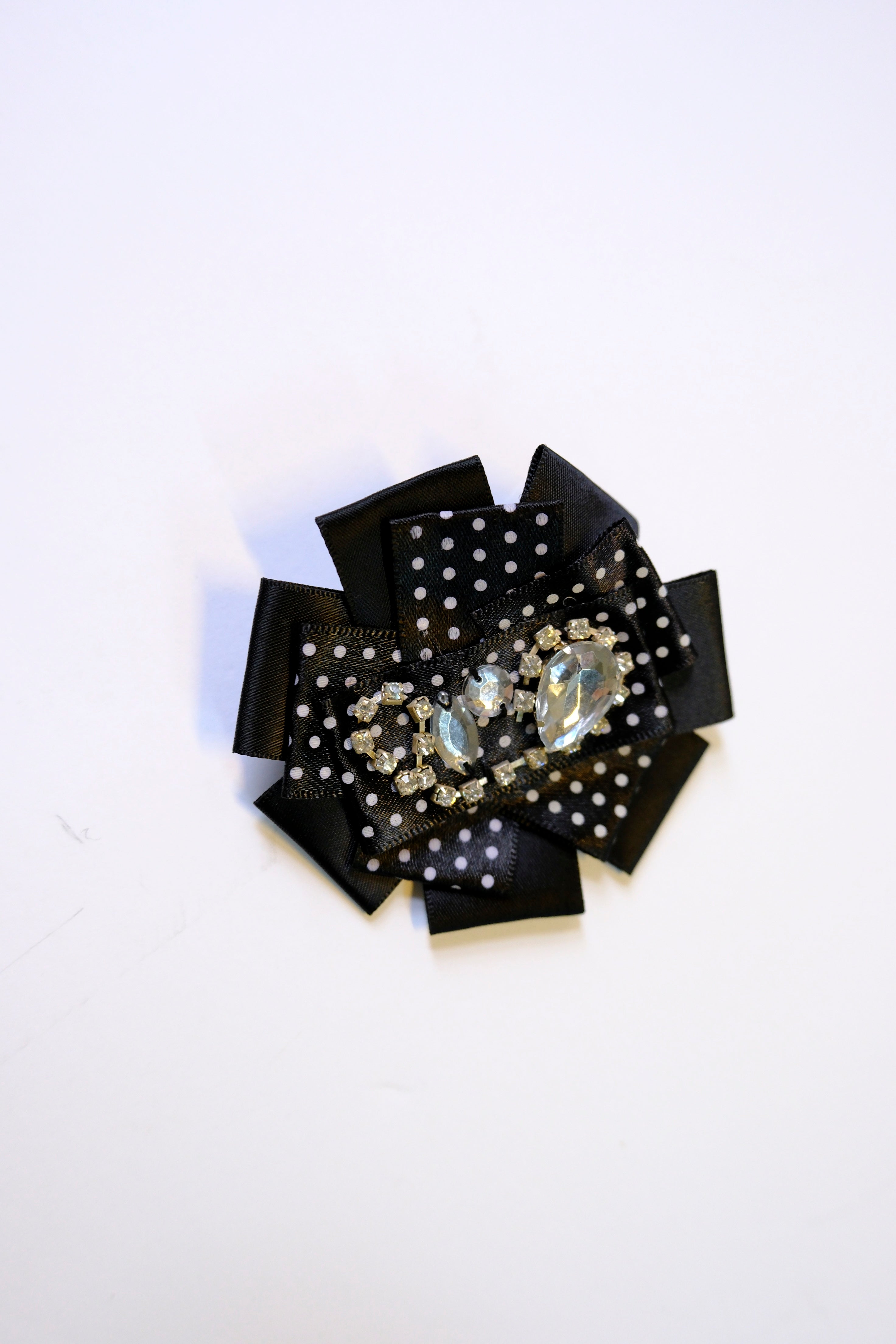 Polka Dot Rosette Brooch