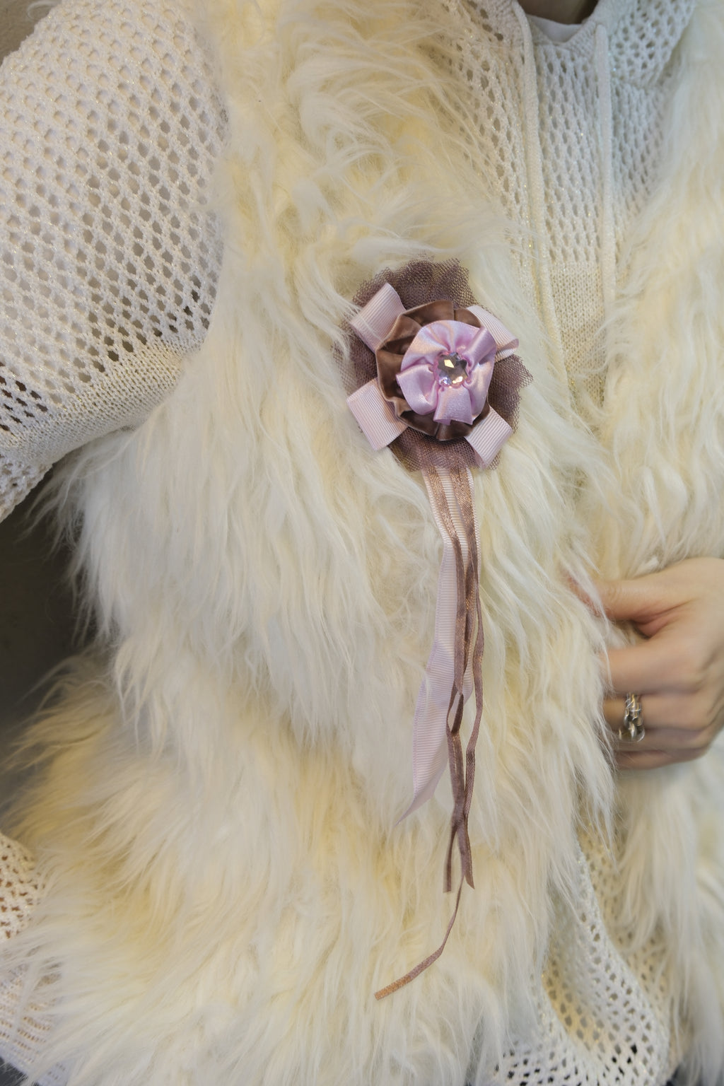 Ribbon Rosette with Tails