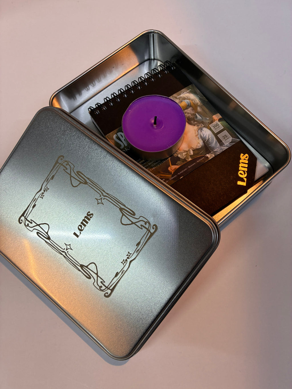 Lems Tin Box + Sperta A6 + Purple Candle SET