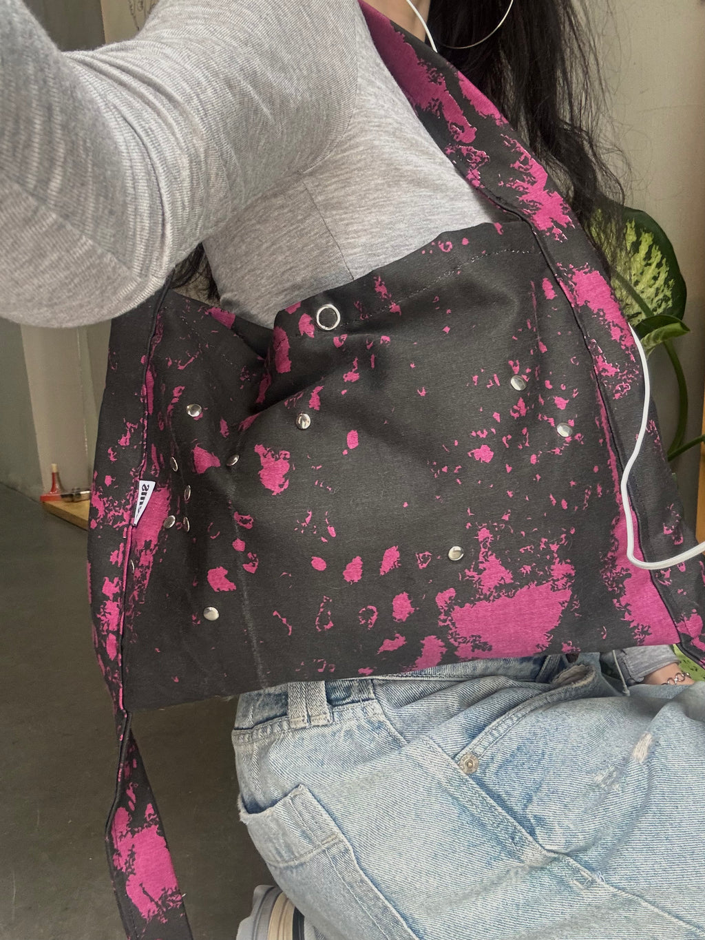 July Y2K Cotton Shoulder Bag