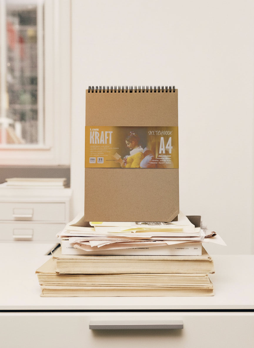 Kraft A4 200gr Eskiz Defteri Sketchbook