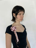 Ribbon Rosette with Tails