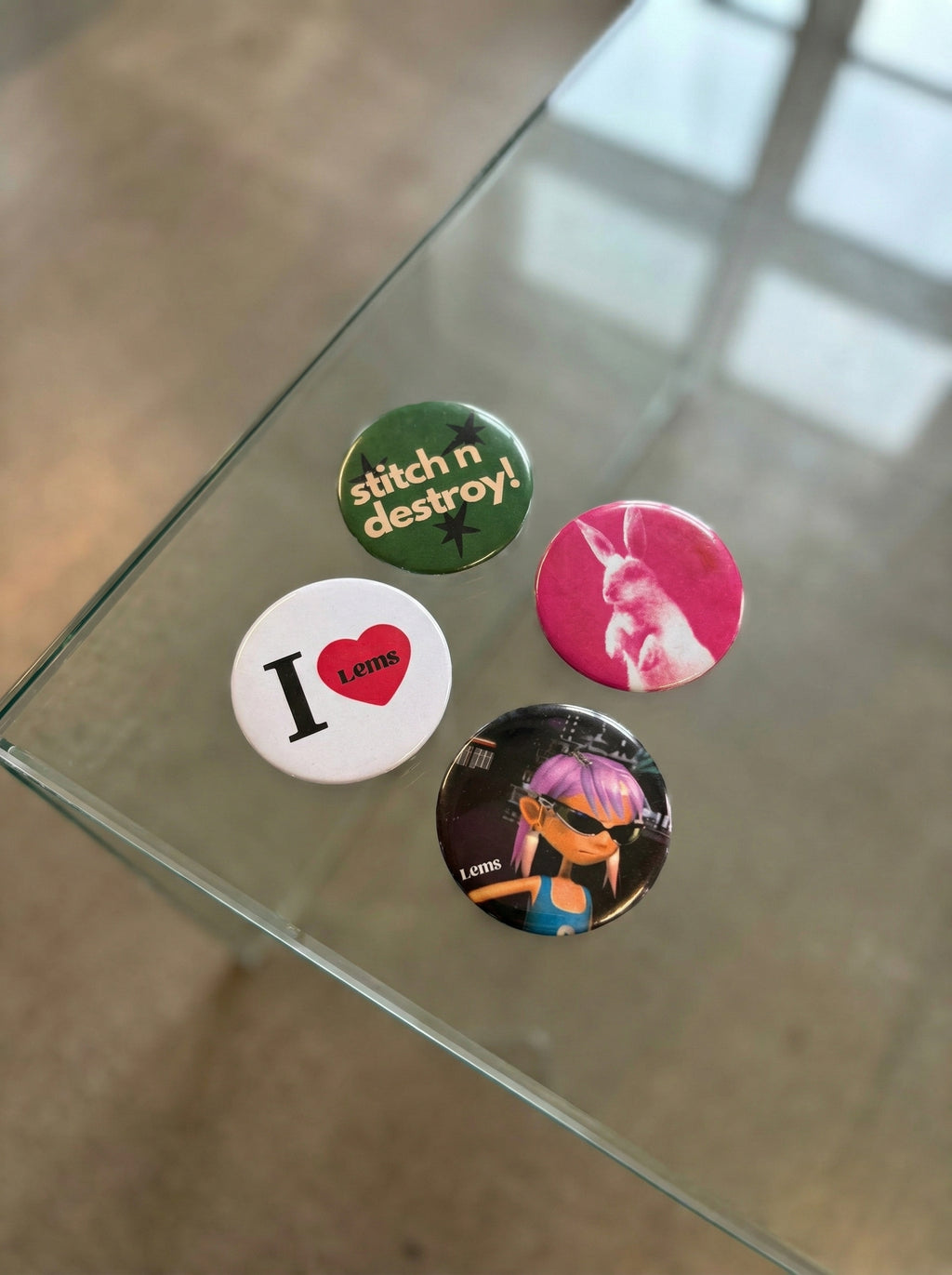 Lems 4lü Pin Rozet Set