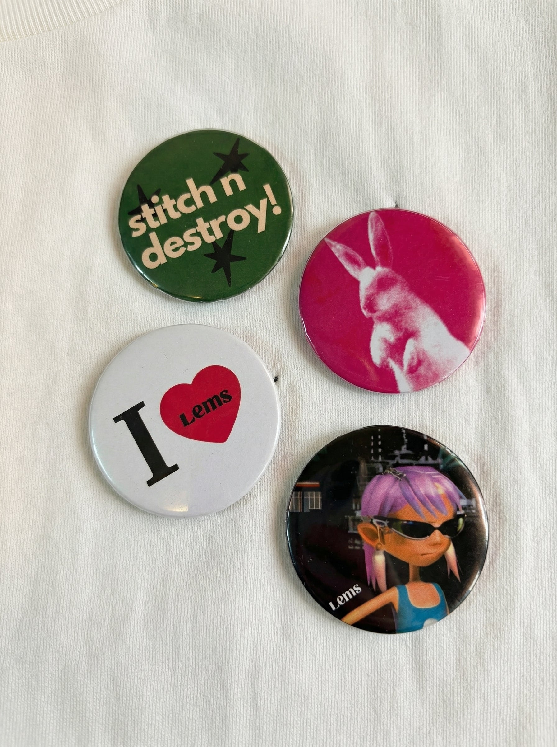 Lems 4lü Pin Rozet Set