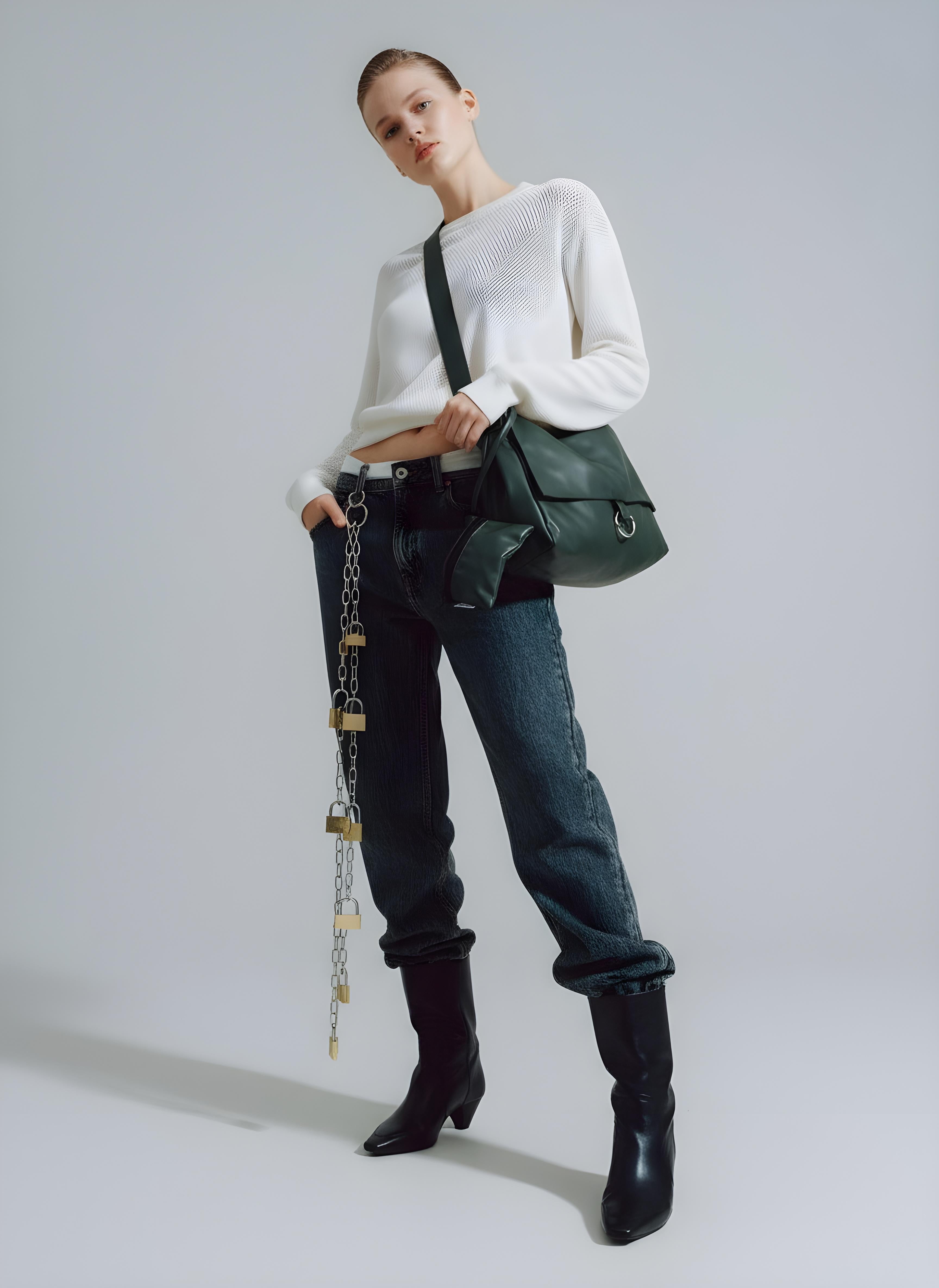 Sylvia / Hunter Crossbody Bag