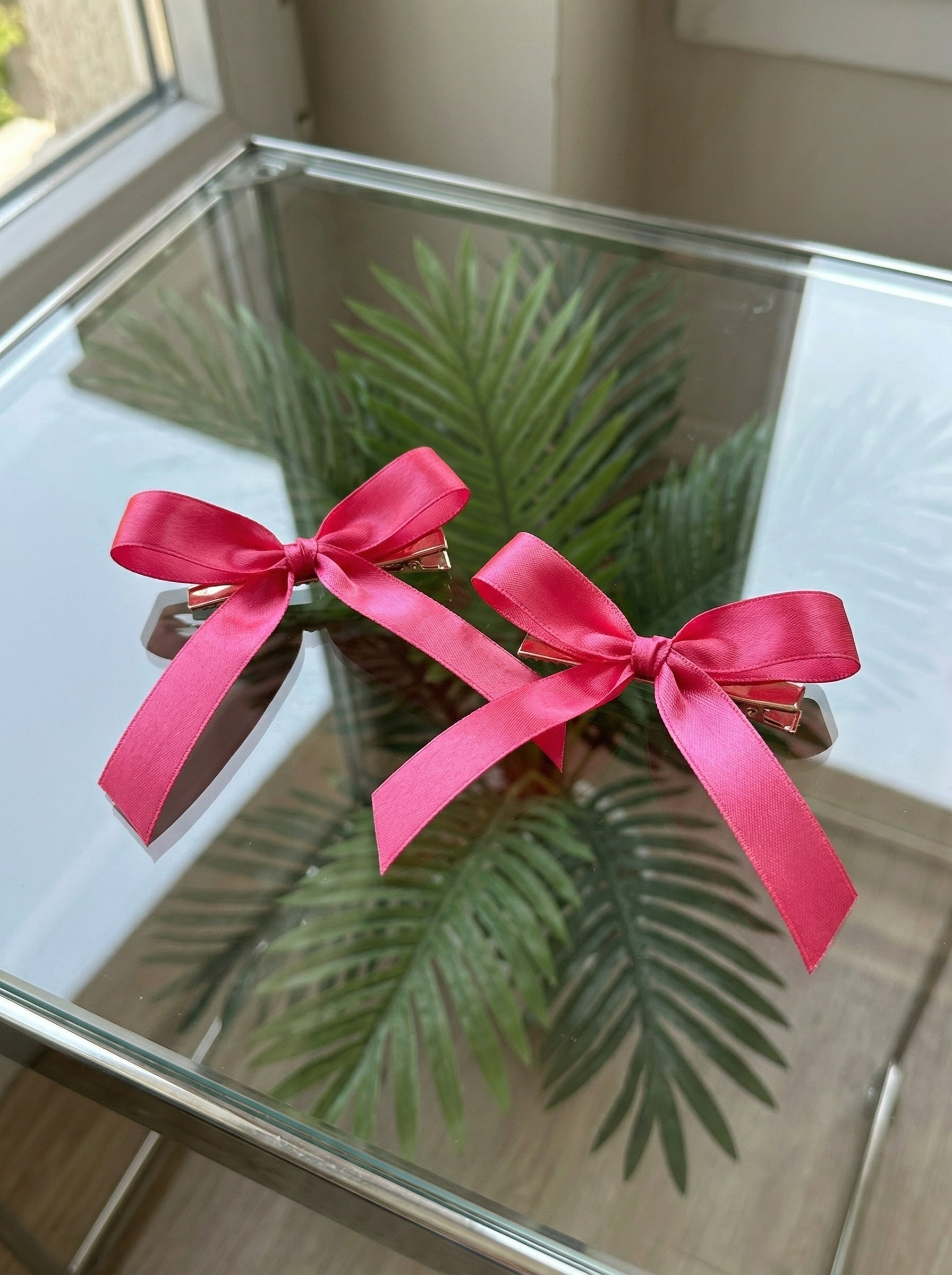2 Acid Pink Hair Clip